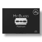 My Blades Platinum Double Edge Razor Blades – ultra sharp, smooth shave blades
